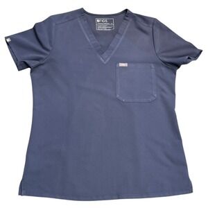 FIGS Technical Collection Scrub Top V-Neck‎ Pocket Women's Medium